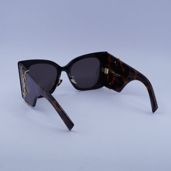 Saint Laurent SLM119/F BLAZE 003 Sunglasses Black/Havana Butterfly Frame
